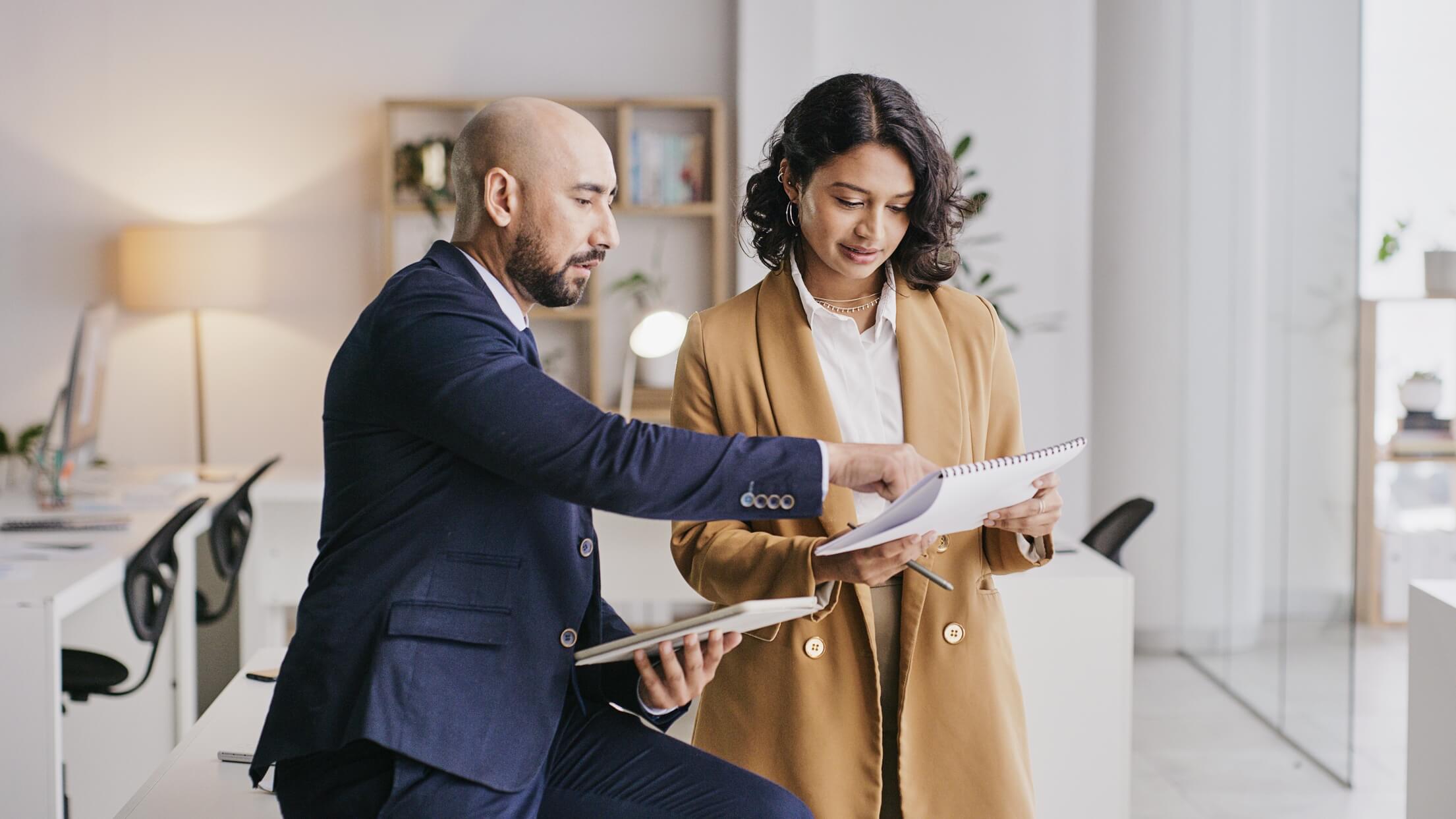 Leader providing honest feedback in a supportive workplace conversation