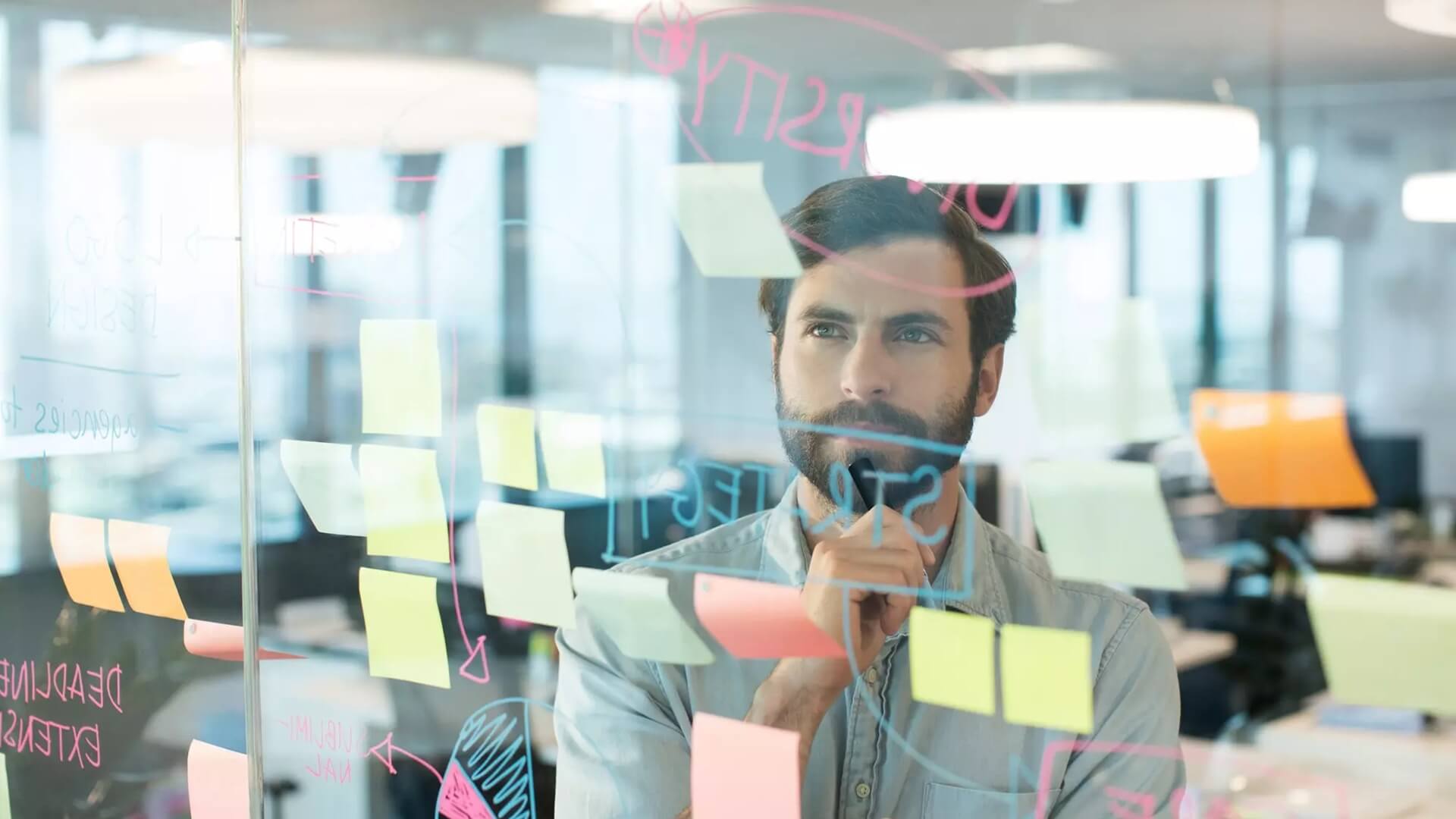 Leader analysing information during decision planning to reduce cognitive bias