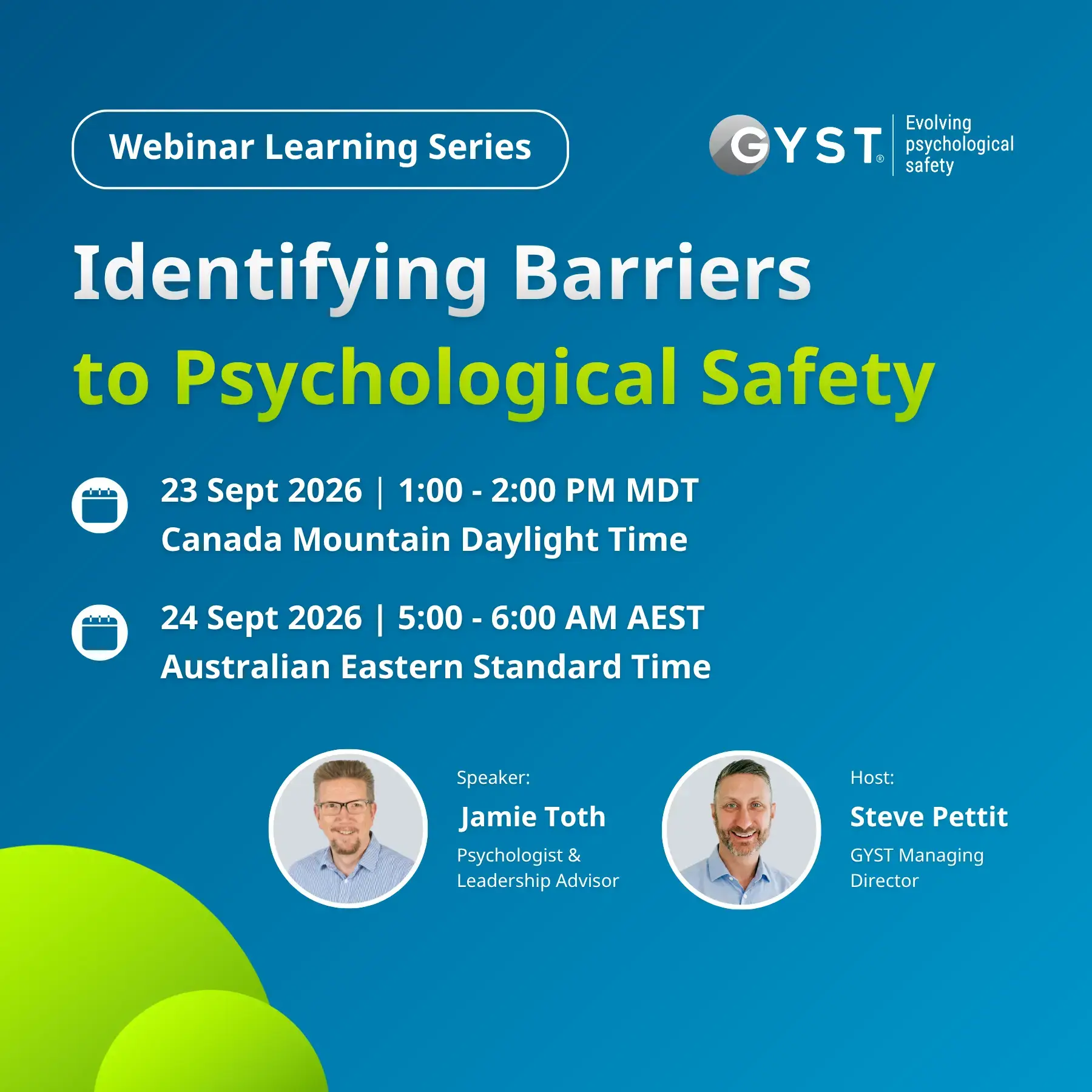 Identifying Barriers to Psychological Safety Webinar