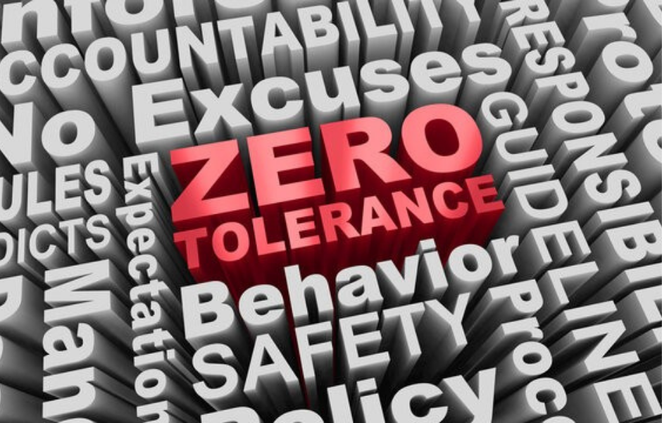 Zero Tolerance Blog Post